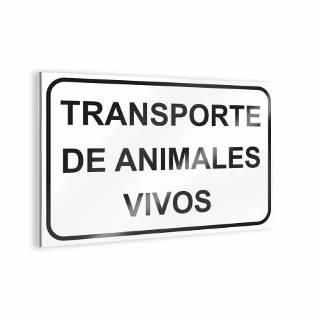 Sign "Transporte de animales vivos" Bee signs