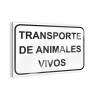 Affiche "Transport d'animaux vivants Panneaux d'avertissement