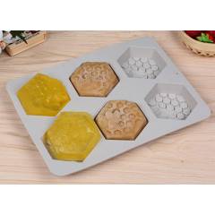 Molde 6 jabones hexagonales Moldes para velas