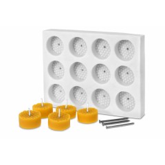 Silicone Mold for 12 Round Candles Candle moulds