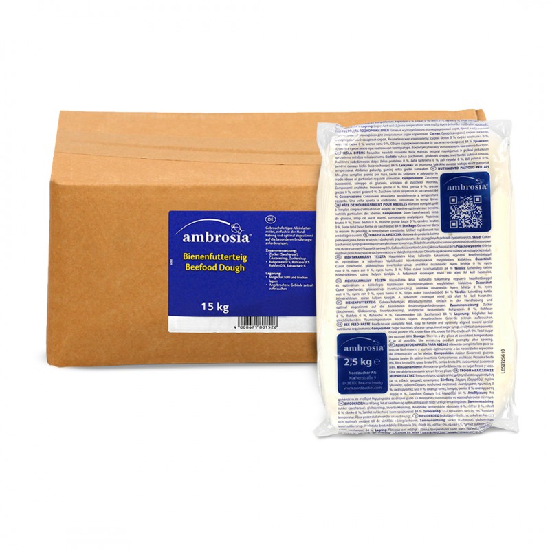 Ambrosia® 12,5kg, alimento suplementar para abelhas