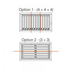 Maxiplus Reversible Nuc to Three Mini-Nuclei Mating Nucs