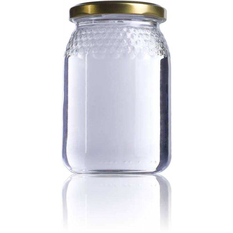 Envase miel 1kg con celdillas grabadas - Tarros de cristal para miel