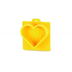 Stampo in Silicone a Forma di Cuore con Nido d'Ape