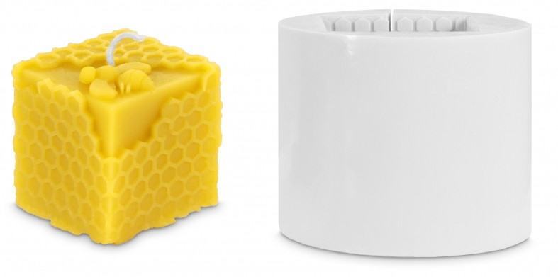 Cube Bee Candle Mold [F007]