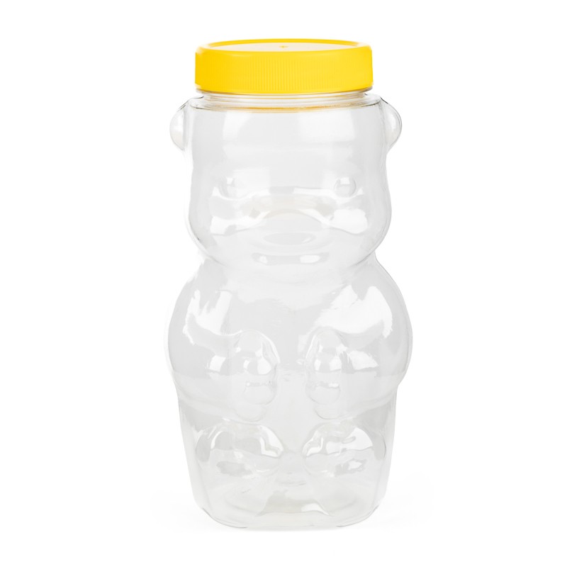 Bouteilles plastiques en forme d'ours (1kg miel) Pots en plastique