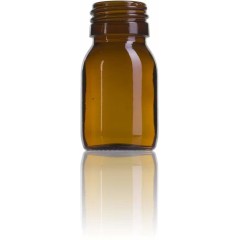 Amber Glass 20ml for Jelly PP28 (Cap Not Included) Jelly or propolis jars