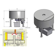 Centrífuga de autodescarga WET Spinfloat SZ 1000 Tratamiento del opérculo