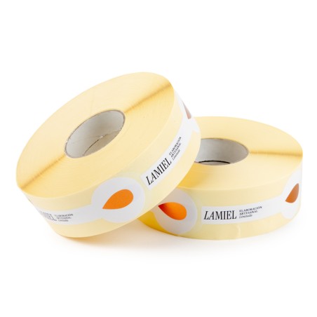 Roll of Security Seal Labels for Honey Jars Packaging