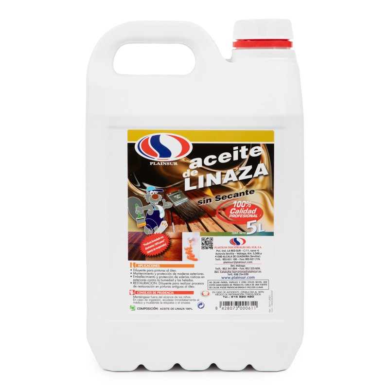 Olio di lino senza essiccante 5l