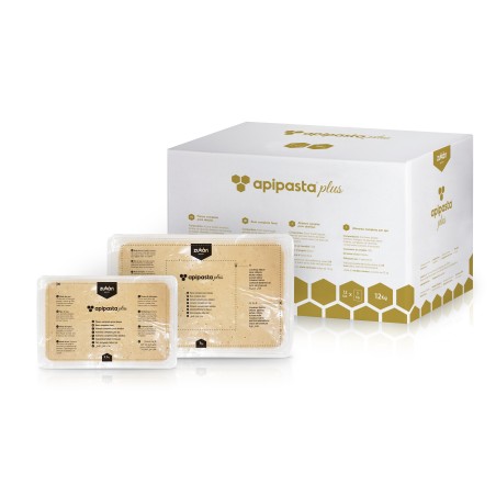 Apipasta plus proteico (3%) caja 14kg Alimento proteico para abejas