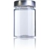 Aura 350 High Mouth Glass Jar without lid Honey Crystal Jars