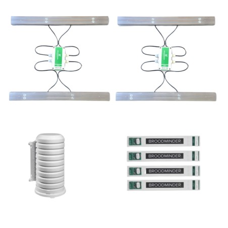 Monitoring Kit PRO: 2 BroodMinder Aluminum Scales + 4 BroodMinder Brood Sensors + Cell Hub Apiary monitoring and security