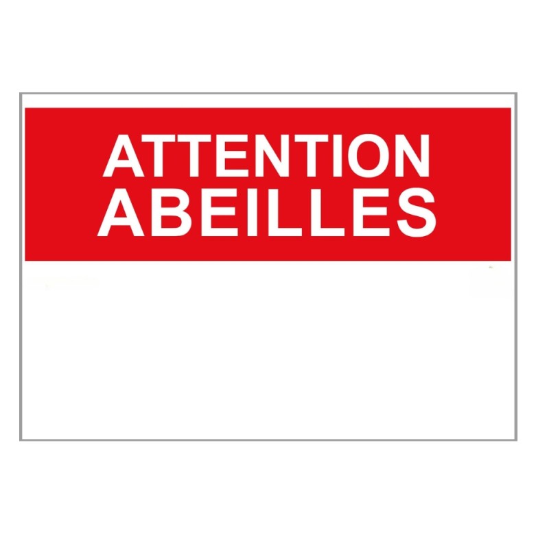 Poster "Attention Abeilles" (francese)