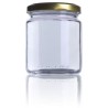 Glass Jar B250 250 ml (350g honey) TO66 - Pack of 25 units Honey Crystal Jars