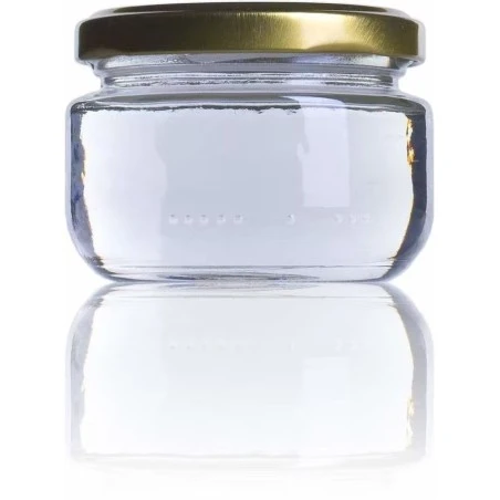 4oz (140ml) Glass Honey Jar TO66 - Pack 25 units Honey Crystal Jars