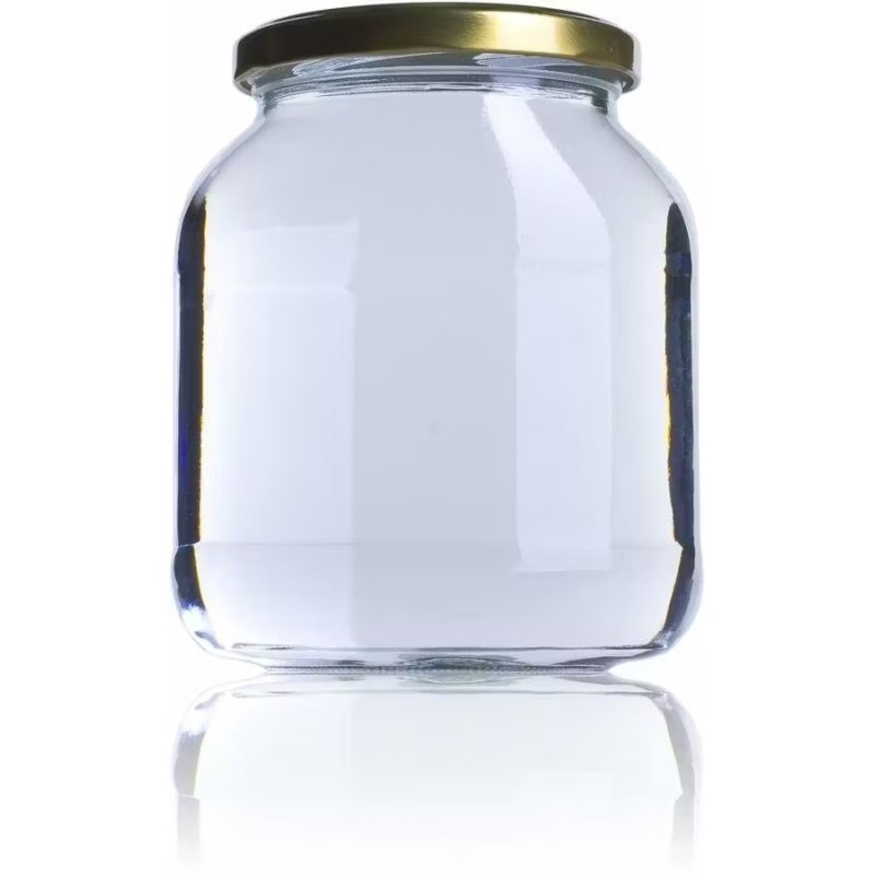 Glass Jar BOV 720 ml TO82 - Pack of 16 units Honey Crystal Jars