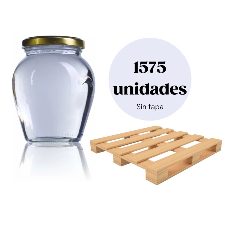 Palet de 1575 envases de Orcio 720ml Tarros de cristal al por mayor (por palets)