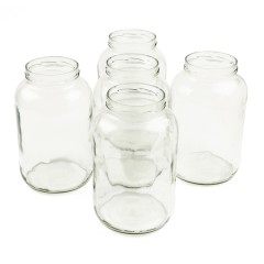 Pot en verre Gallon 3895ml TO110 - Pack 5 unités