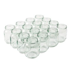 Pot en verre BOV 720 ml TO82 - Packs de 16 unités Pots en verre pour miel