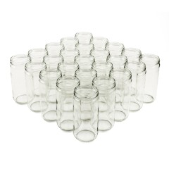 Pot de miel 1kg lisse V720 TO77 - Packs 25 unités Pots en verre pour miel