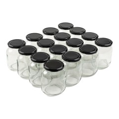 Pot en verre BOV 720 ml TO82 - Packs de 16 unités Pots en verre pour miel