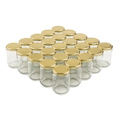 Glass Jar 16REF 445 ml TO77 - Pack of 25 units Honey Crystal Jars