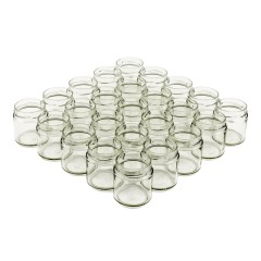 Pot de 212ml à grande bouche TO66 Deep - Packs de 25 unités Pots en verre pour miel