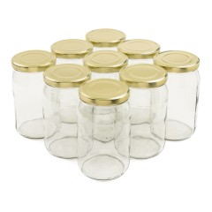 Grand Pot en Verre Demi-Gallon 1966 ml TO 110 - Pack 9 unités