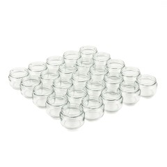 Pot à miel en verre de 4 oz (140 ml) TO66 - Pack 25 unités Pots en verre pour miel