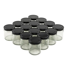 Pot en verre 410ml à grande bouche TO82 Deep - Pack 16 unités Pots en verre pour miel