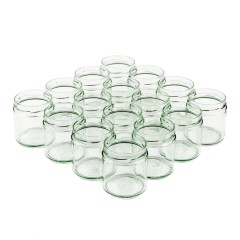 Pot en verre 410ml à grande bouche TO82 Deep - Pack 16 unités Pots en verre pour miel