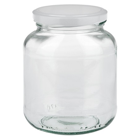 Oval Glass Jar BOV 370 - Pack of 20 u. Glass jars