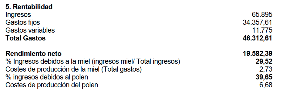 La rentabilidad de las explotaciones apícolas - MATERIAL