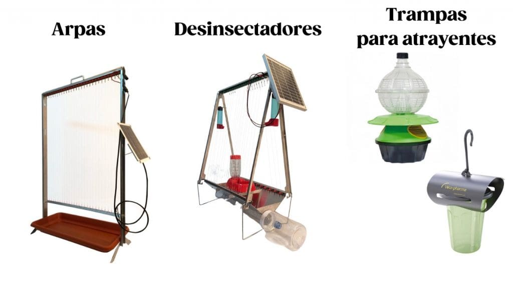 Arpa eléctrica y otras trampas contra la Velutina - MANEJO